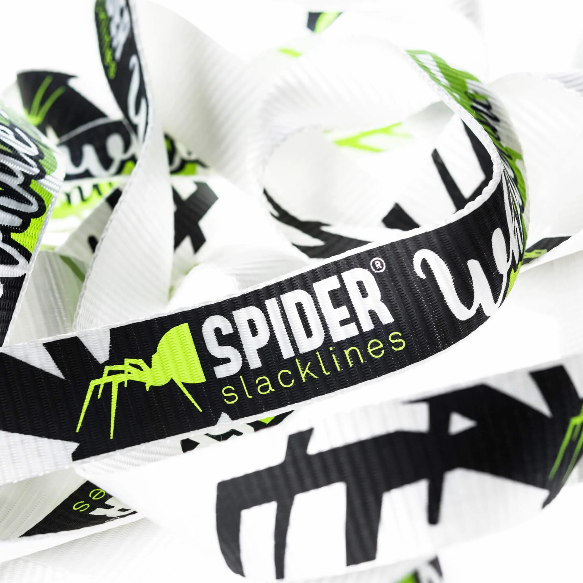 Kit Completo Slackline 15m White Line per Principianti con Cricchetto