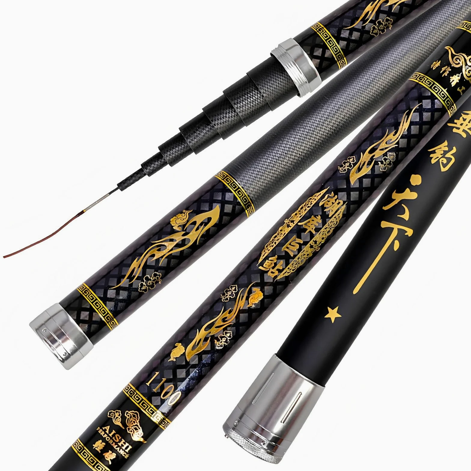 Canna da pesca ultraleggera 8-16M Asta telescopica portatile per serbatoi stagni