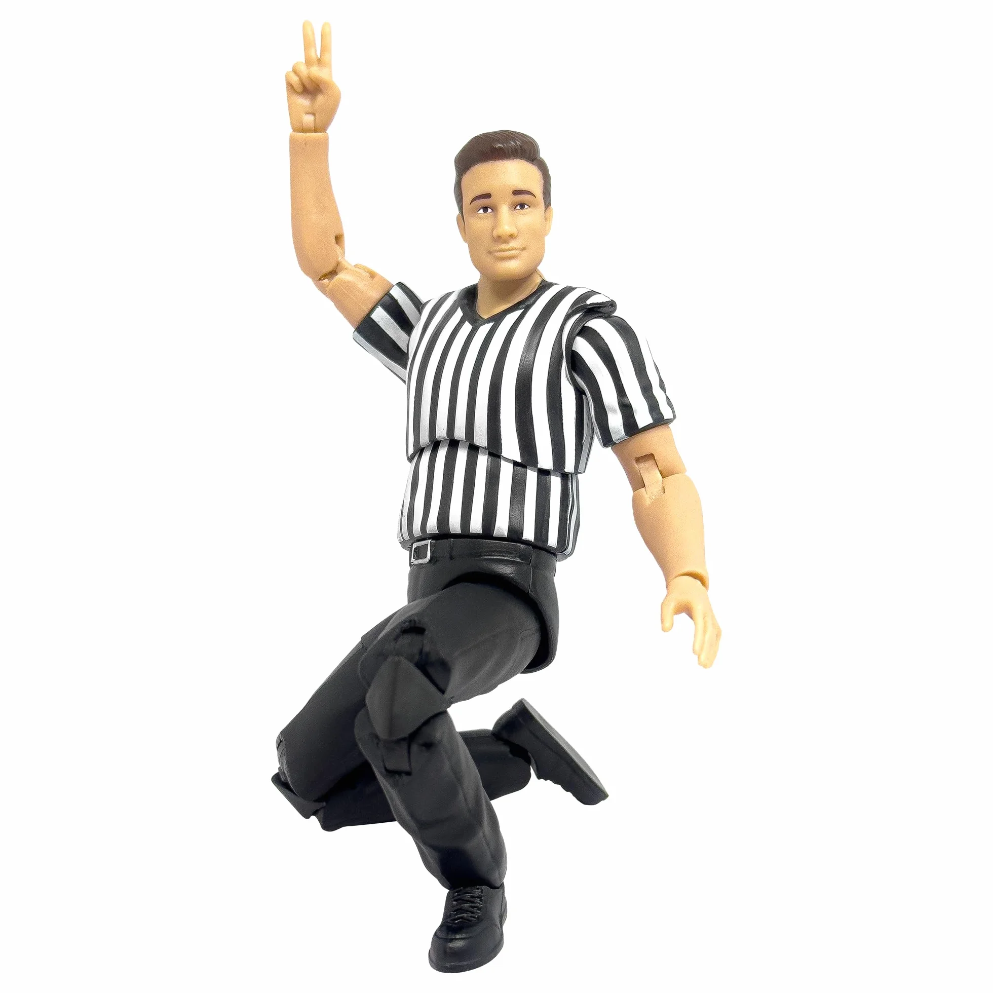 Figures Toy Company Arbitro Definitivo Articolazione Lussuosa Figurine Wrestling WWE