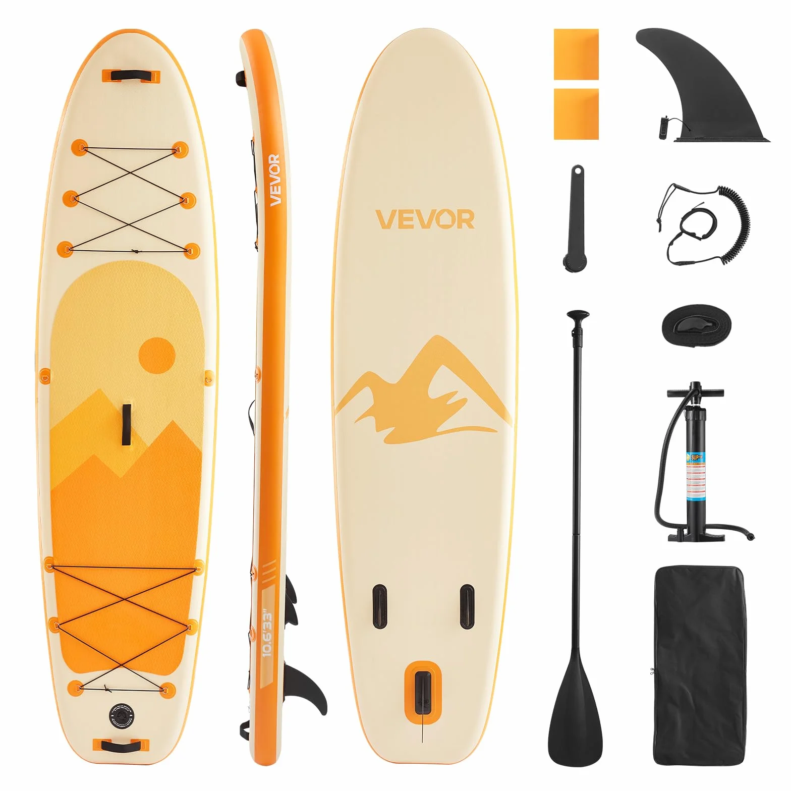 VEVOR Tavola da Paddle SUP 323 x 83,8 x 15,2 cm Ultraleggera con Accessori