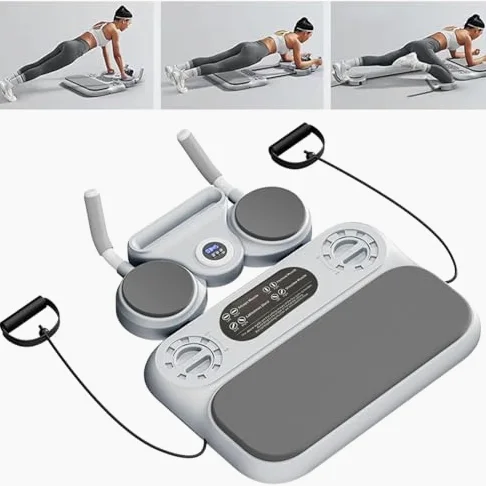 Kit per flessioni - Set fitness multifunzione con fascia elastica di resistenza e barre, include cronometro digitale per allenamento a casa e in palestra