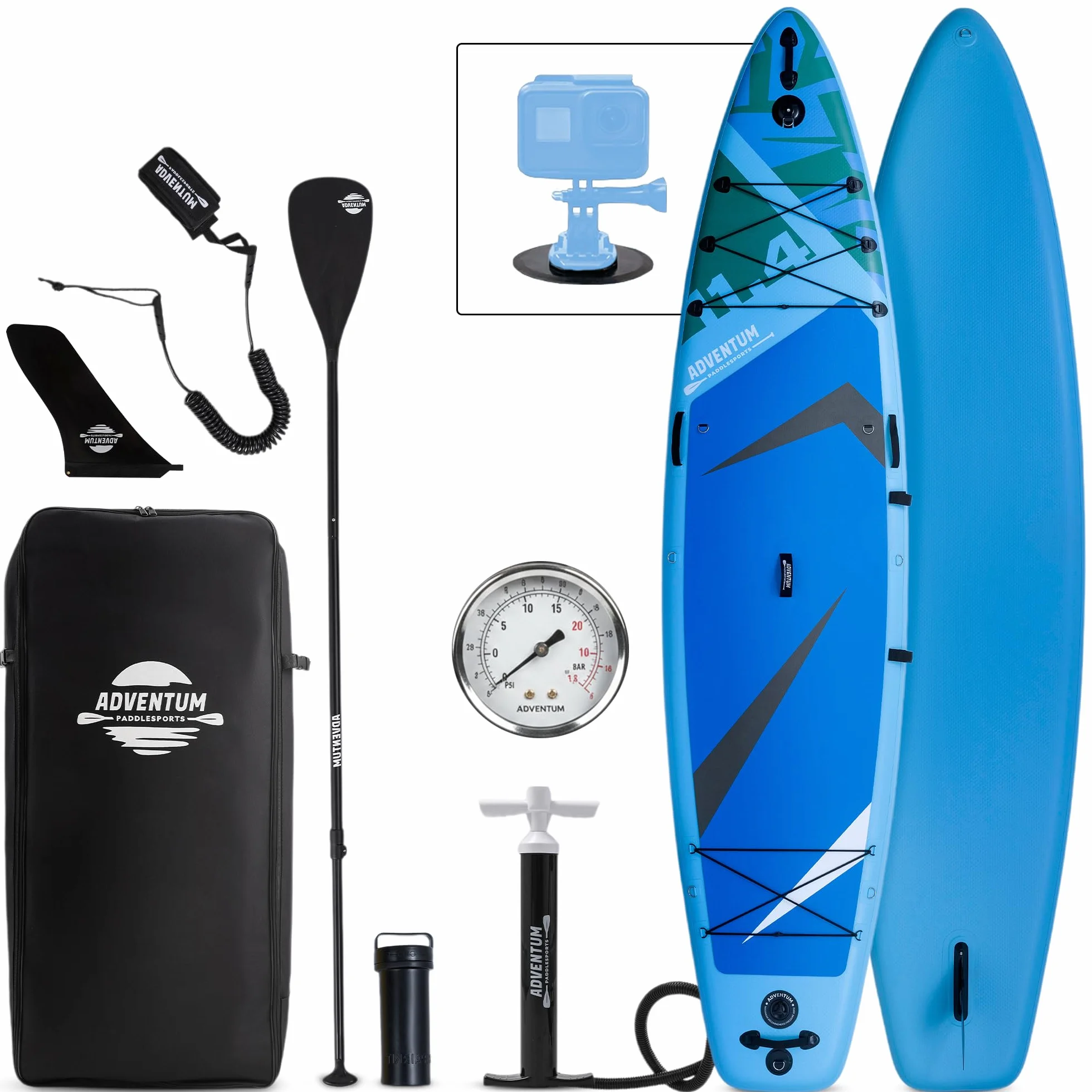 Tavola da SUP Gonfiabile Allround 329-384 cm – Portata Fino a 230-270 kg, Ultra Stabile e Manovrabile – Supporto Action Camera – Ideale per Tutti, Famiglie, Amici, Cane, Relax, Yoga e Touring