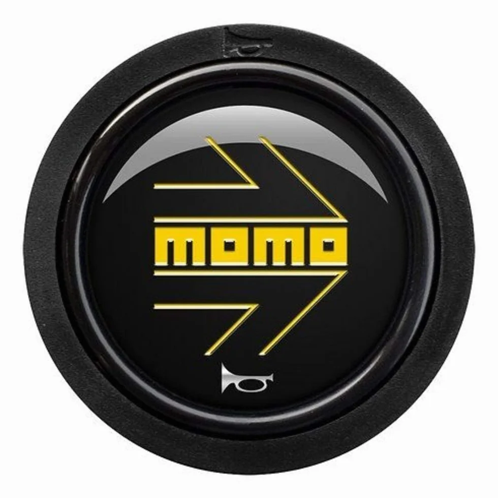 MOMO SPHOARWBLKYER Pulsante Momo Arrow Logo Polish Blk-Yel.2C R