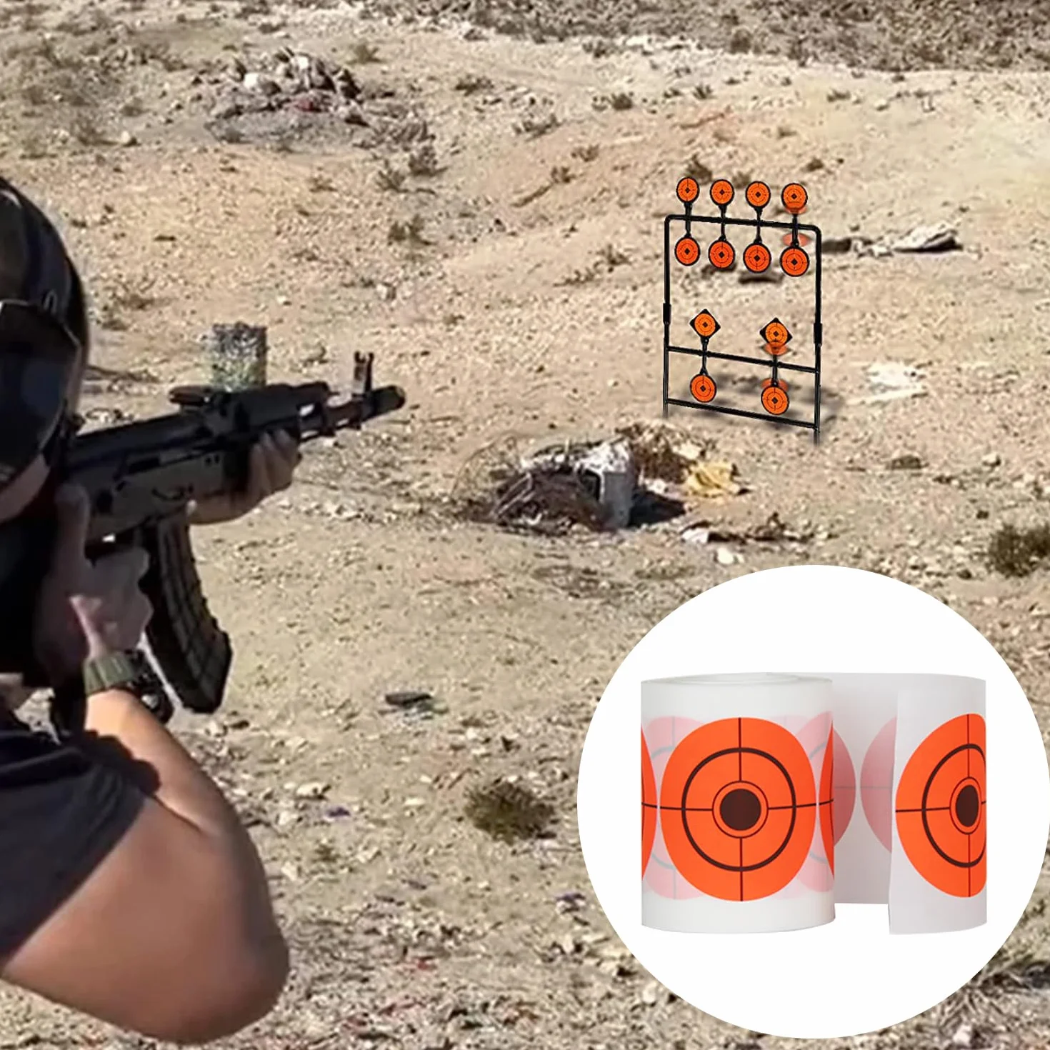 ATFLBOX 500 Pezzi Stick on Targets 4 cm Target Paster Paper Stickers