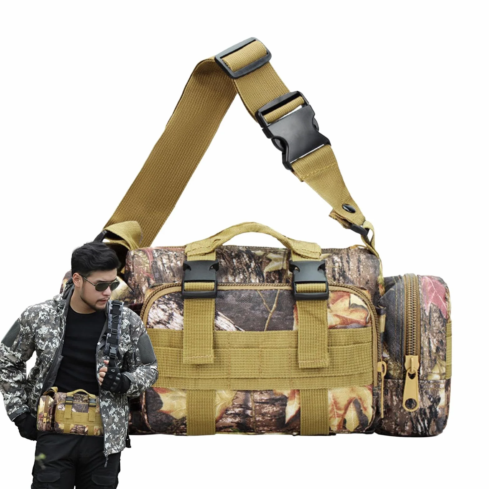 Borsa impermeabile mimetica Treestand per caccia con grande capacità e più tasche
