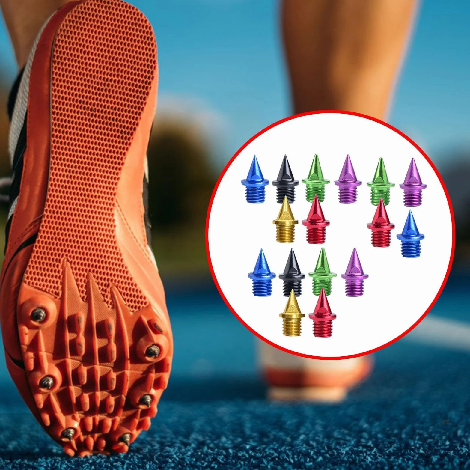 Perfeclan chiodi da corsa per scarpe da pista, chiodi di ricambio per competizione all'aperto