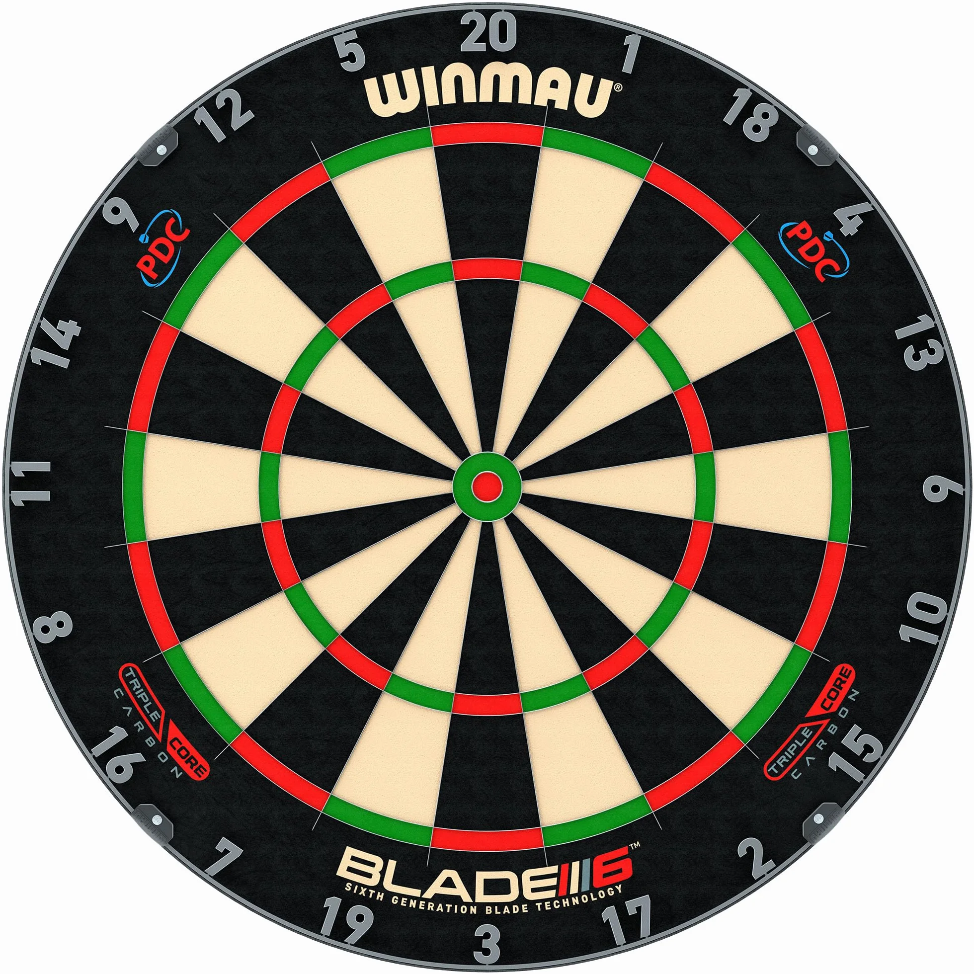 Winmau Blade 6 Triple Core Freccette Professionale Tabellone Approvato Tornei PDC Sisal Africa Orientale