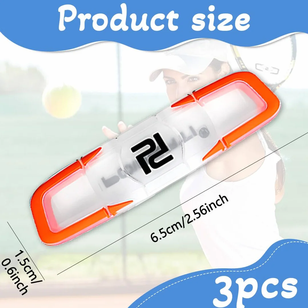 Racchetta Antivibranti 3 Pezzi Ammortizzatore Silicone per Tennis Padel