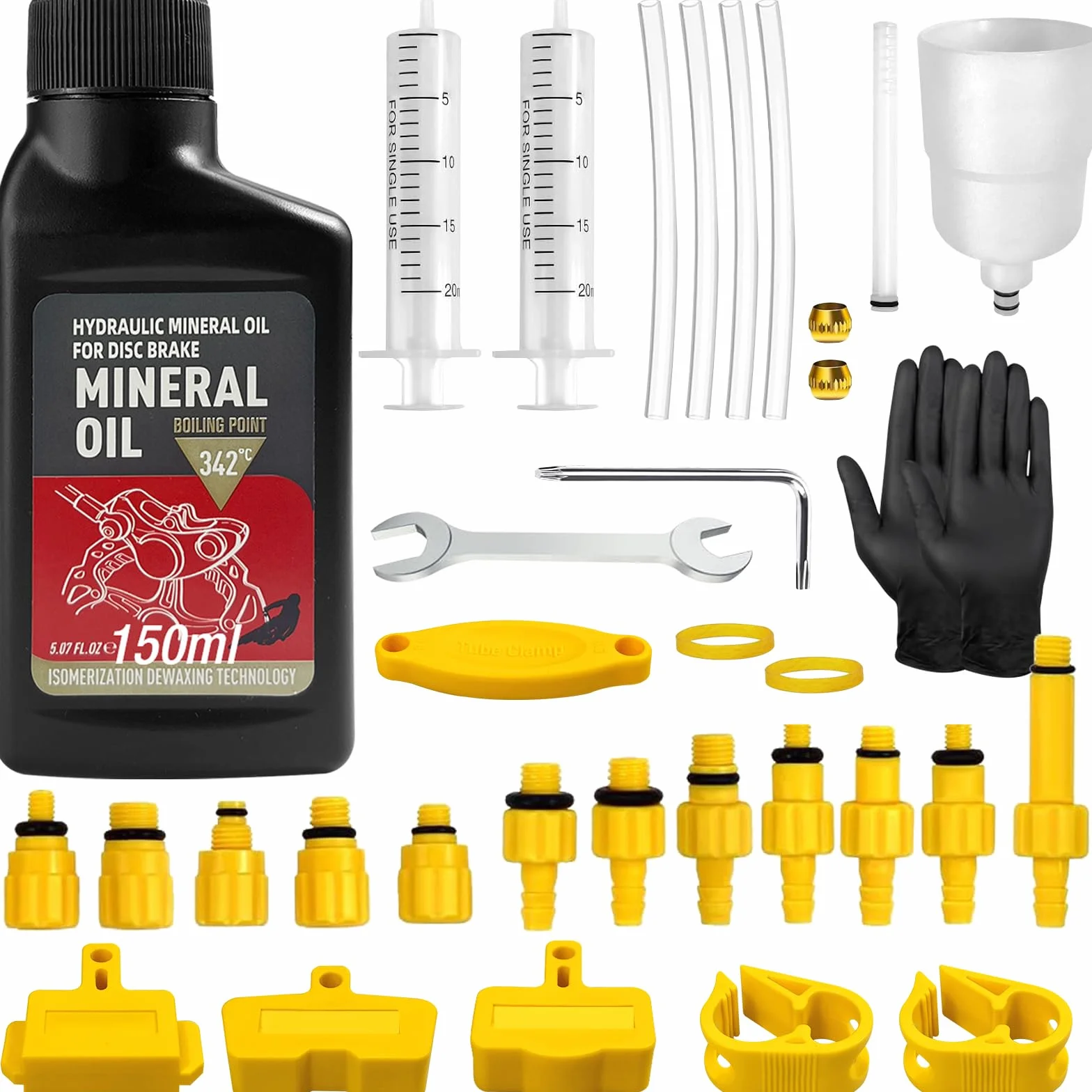 Kit Spurgo Freni Idraulici per Shimano TEKTRO MAGURA SRAM MTB 150ML Olio Minerale