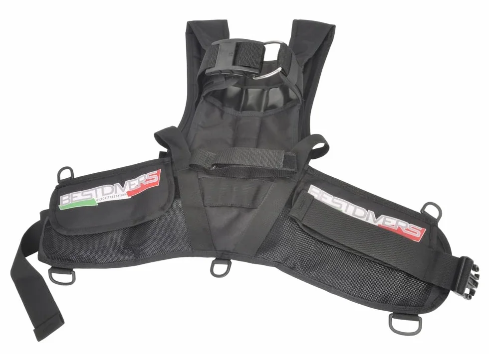 Best Divers Schienalino Bombola 5/7 Litri con Tasche