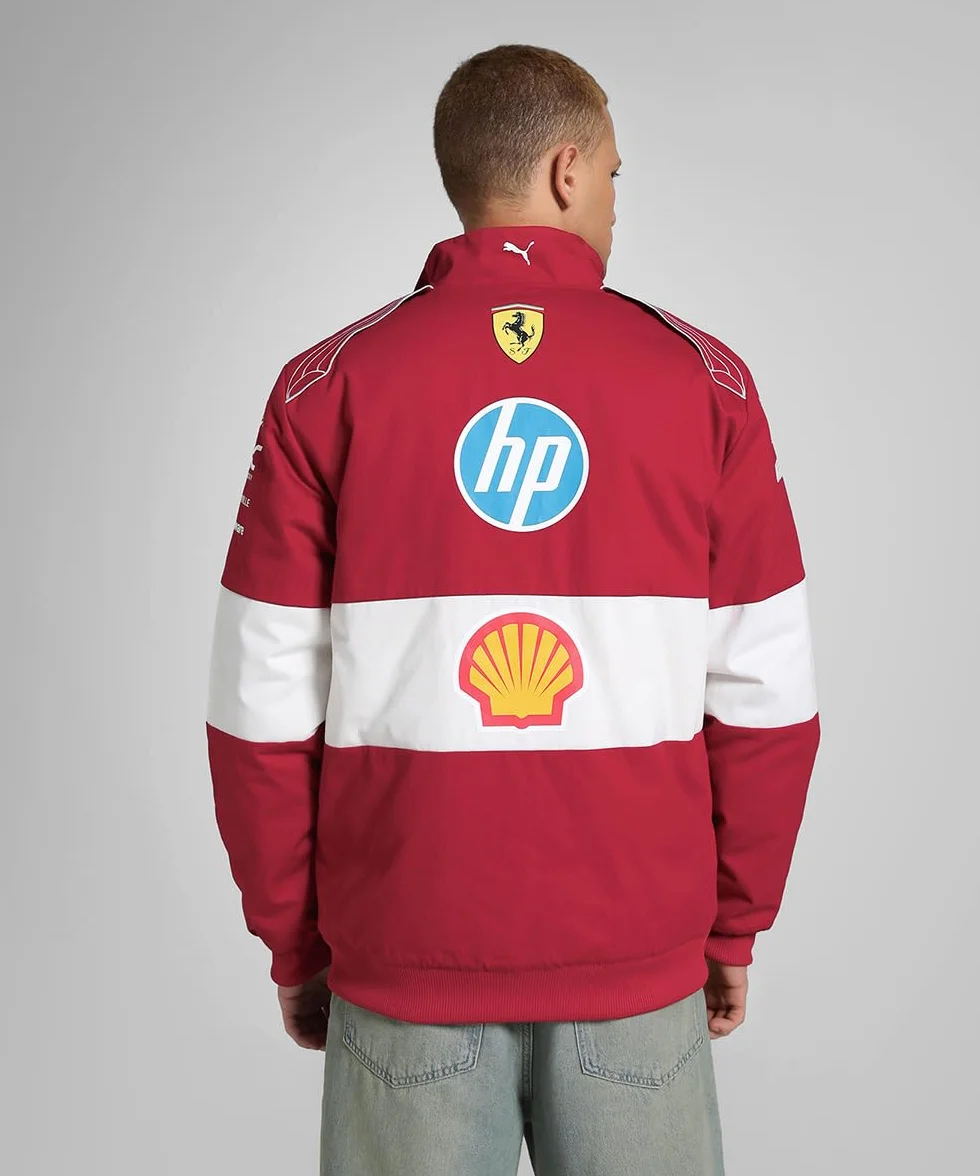 PUMA Scuderia Ferrari F1 Giacca Vintage Racing Team 2025 - Rosso