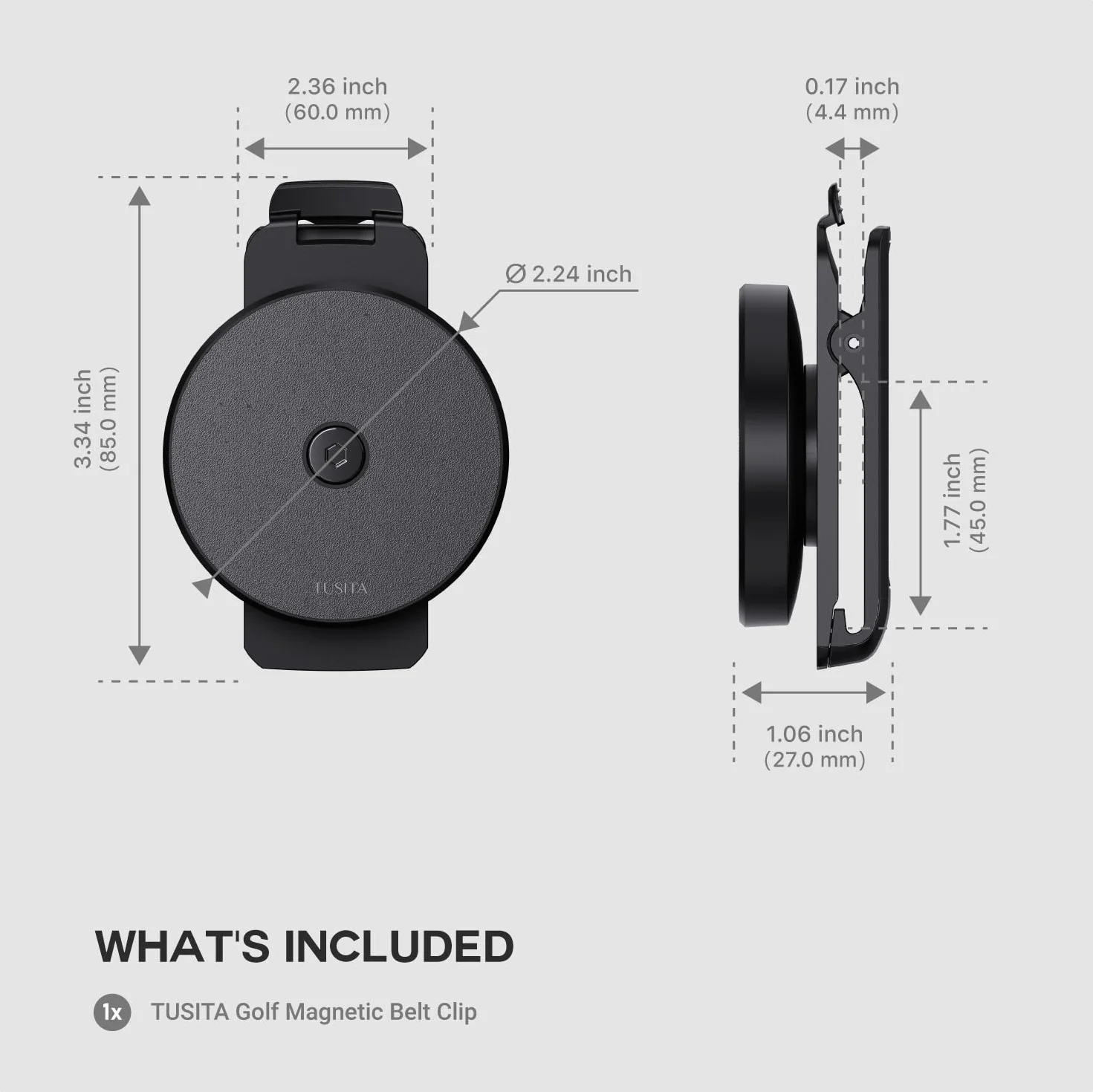 TUSITA Golf Magnetico Clip da Cintura Accessori