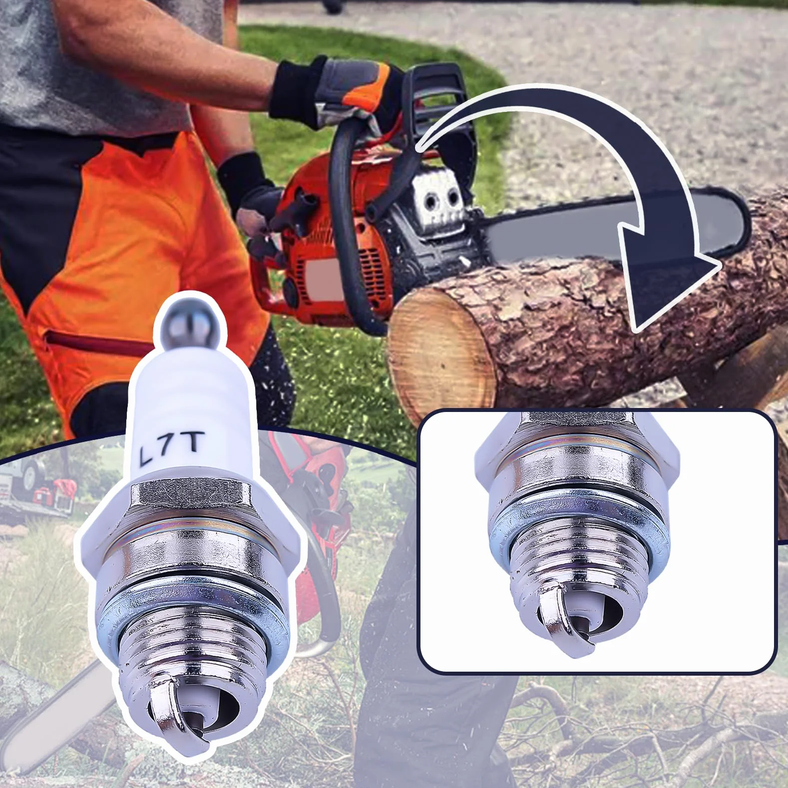 Candela di accensione NGK BPMR7A Bosch WSR6F due tempi L7T
