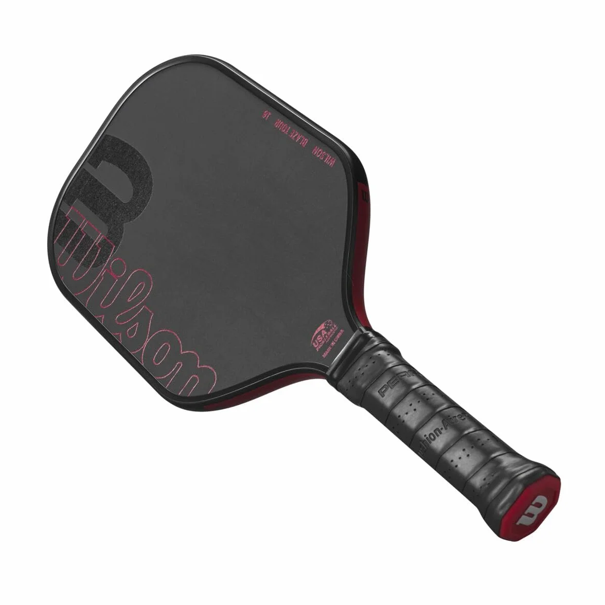 WILSON Blaze Series Racchette da pickleball impugnatura 6,5 cm nero/rosso