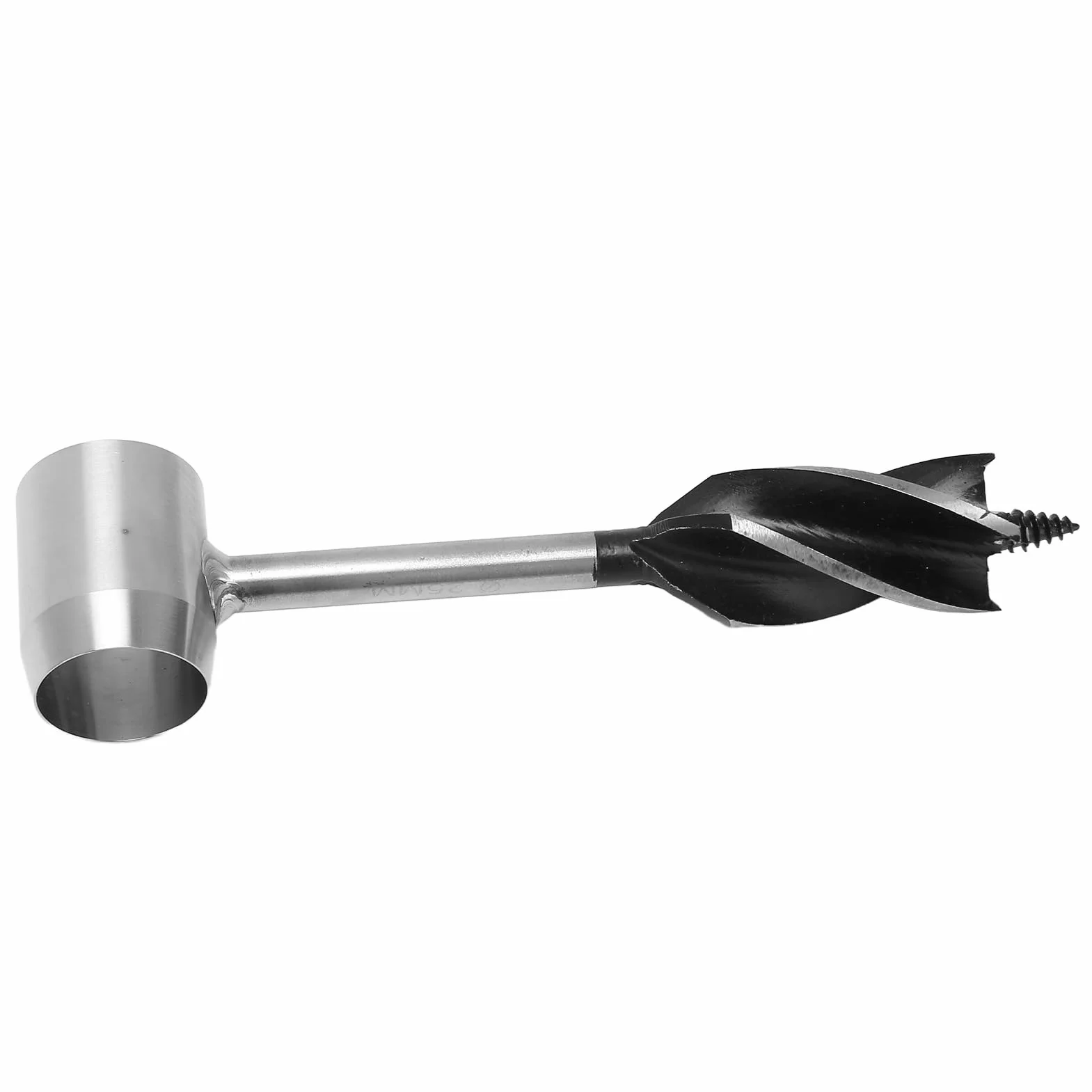 Trivella Manuale Multiuso Bushcraft Auger in Acciaio Al Carbonio Ad Alta Durezza con in Pelle PU per Campeggio