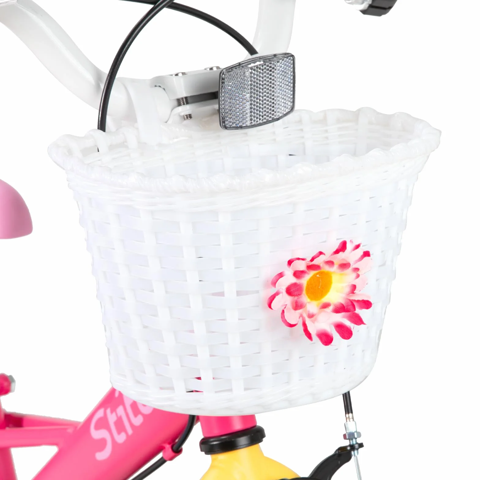STITCH Macaron Bicicletta da Bambino 12-18 Pollici con Stabilizzatore e Cestino