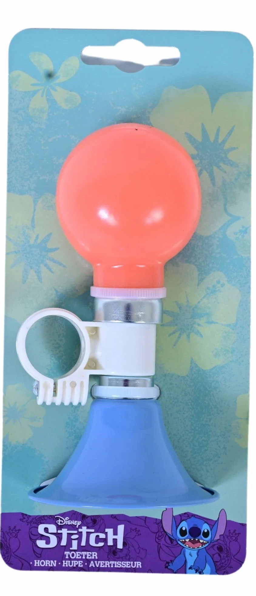 Trombetta per bicicletta bambini Stitch gomma
