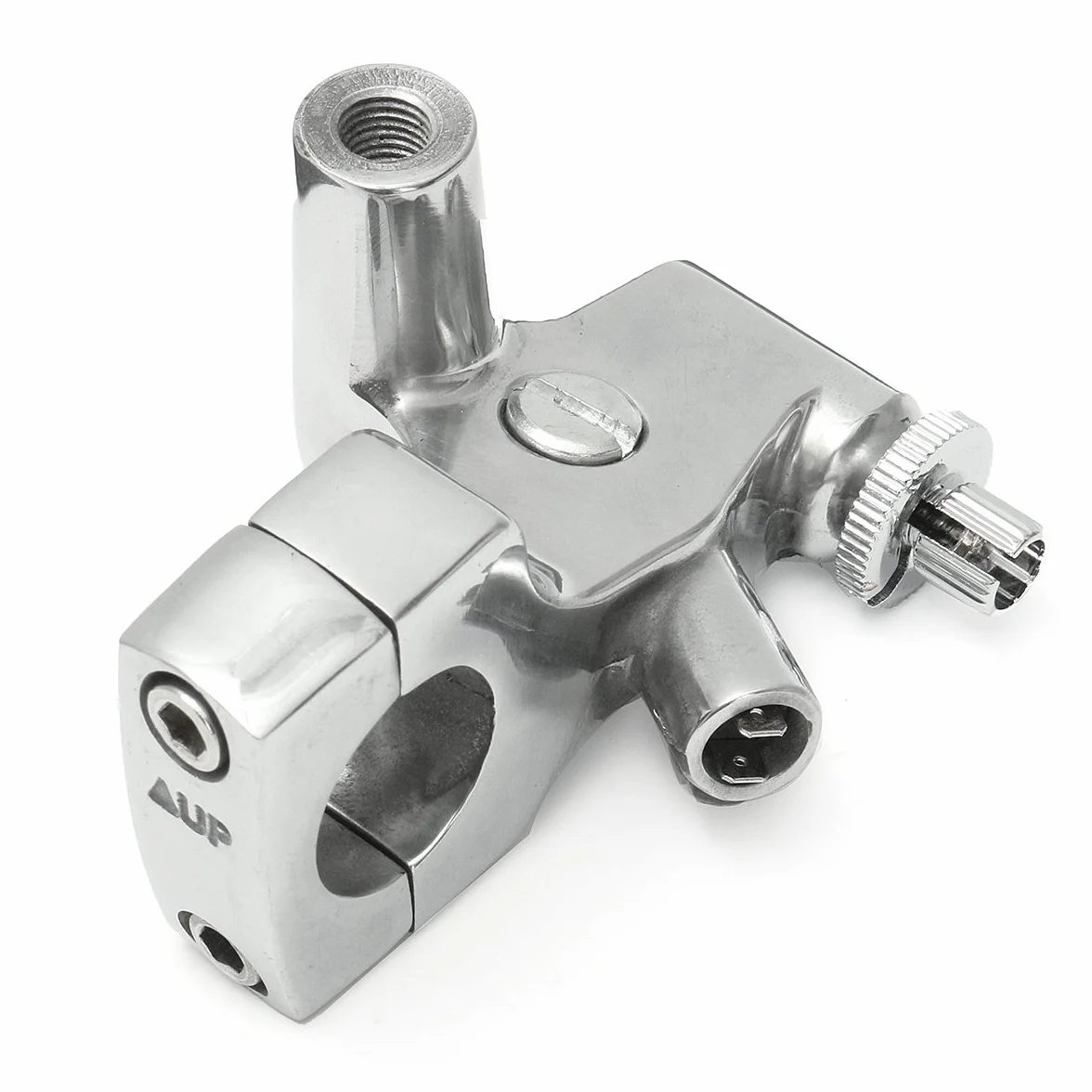 Viviance Supporto Compatibile con Leva Leva Frizione Moto da 25 mm 1 Pollice Compatibile con Harley Honda Shadow 600 VT750 - Argento