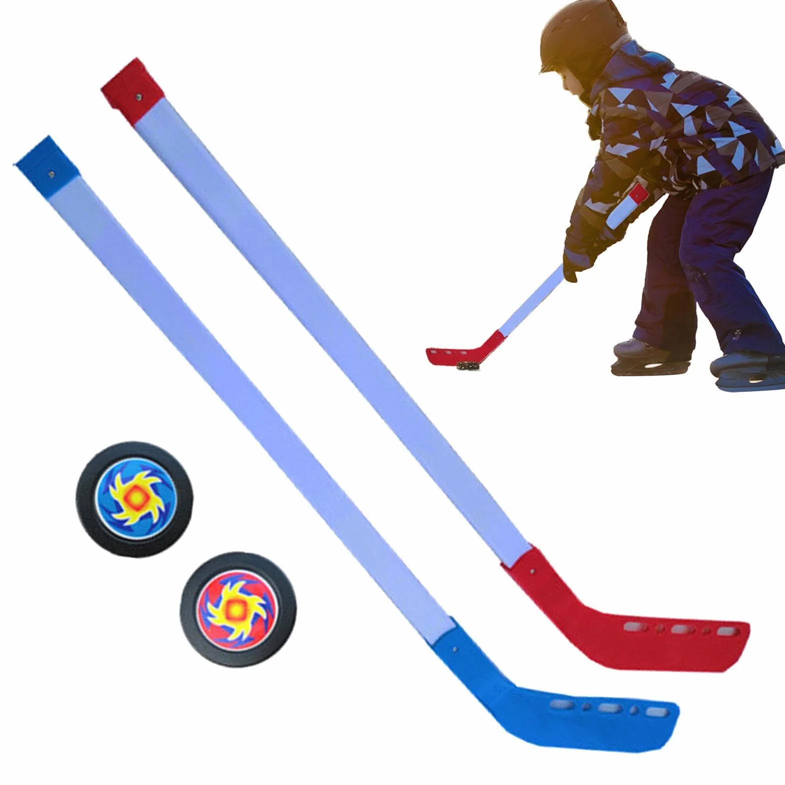 Bastoni da hockey per bambini Set di hockey da strada giovanile Attrezzatura da allenamento regali di compleanno