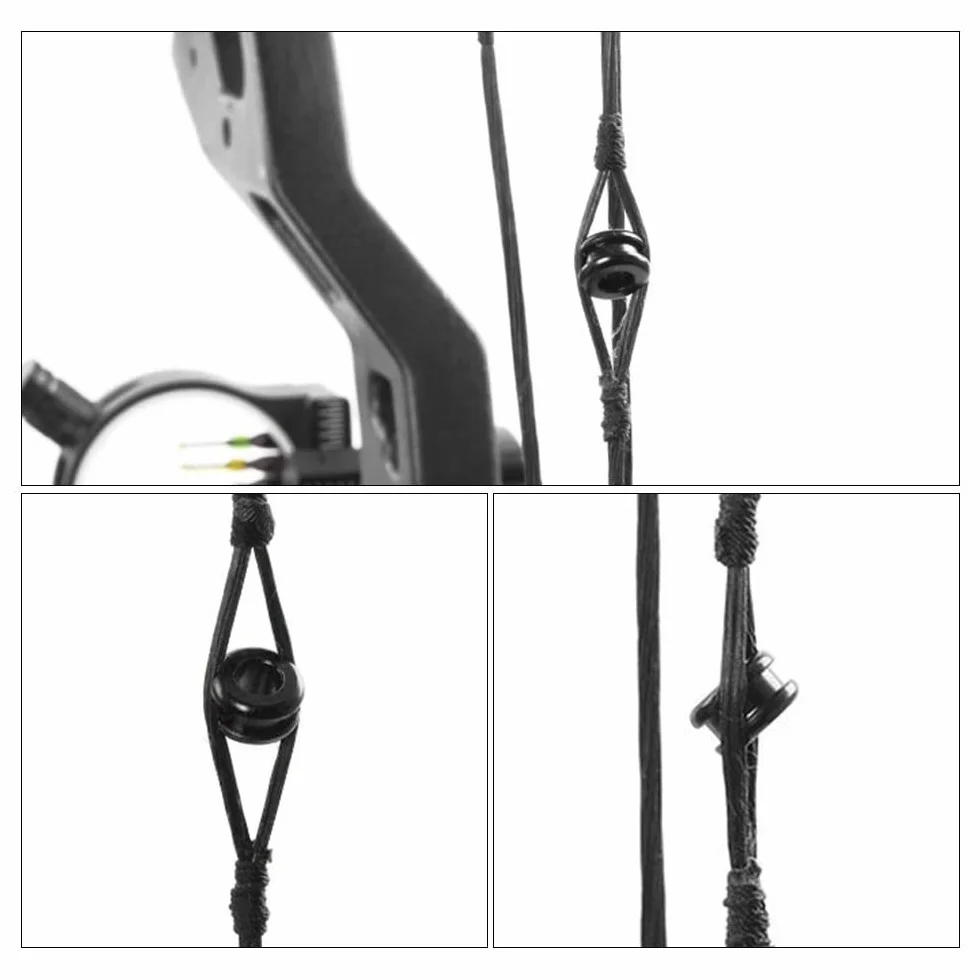 Bow Sight Peep 1/4" 3/16" Compound Bow Peep Sight Tubi per Arco 3Pcs