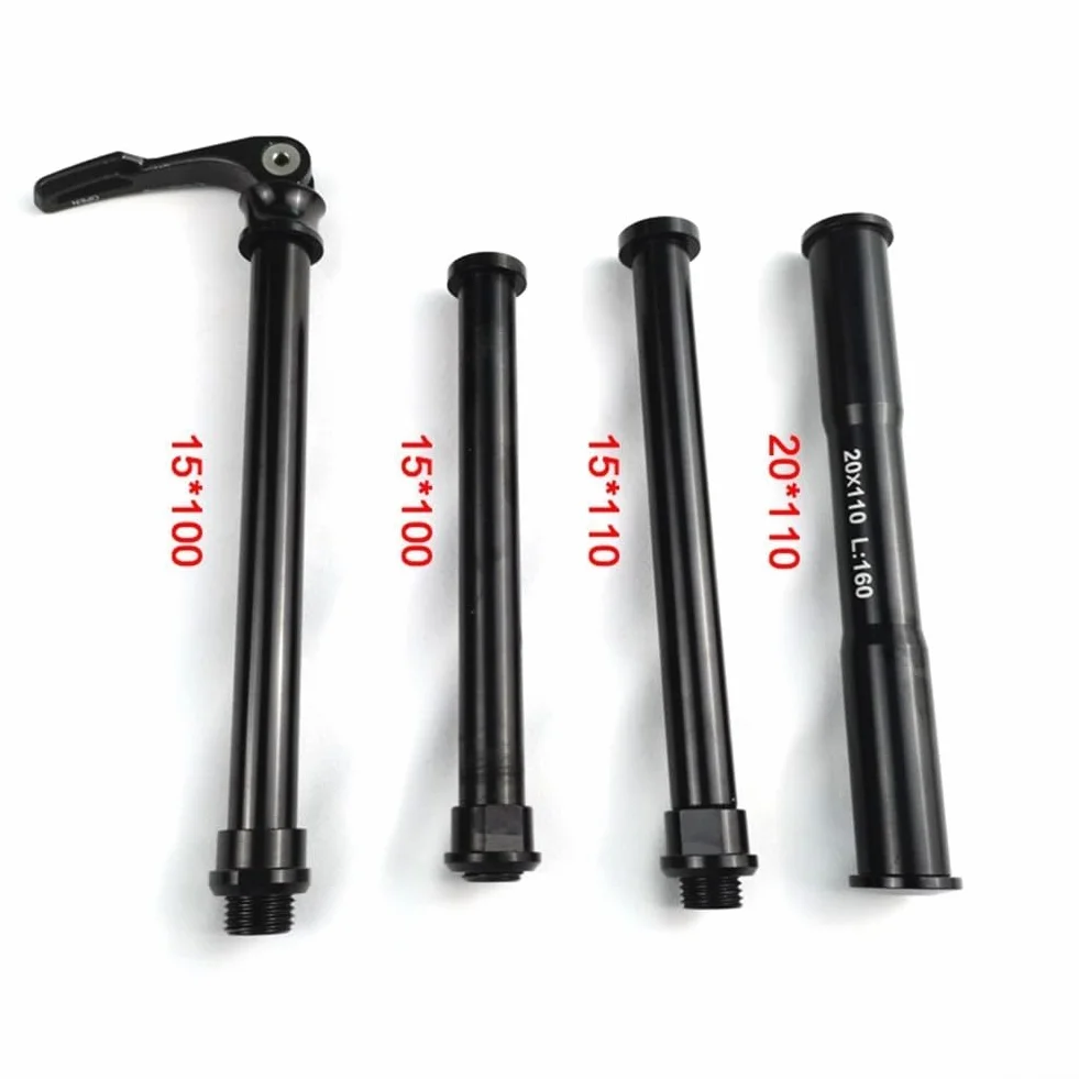 MTB forcella anteriore perno passante 110 x 20 mm lega alluminio ricambio leggera
