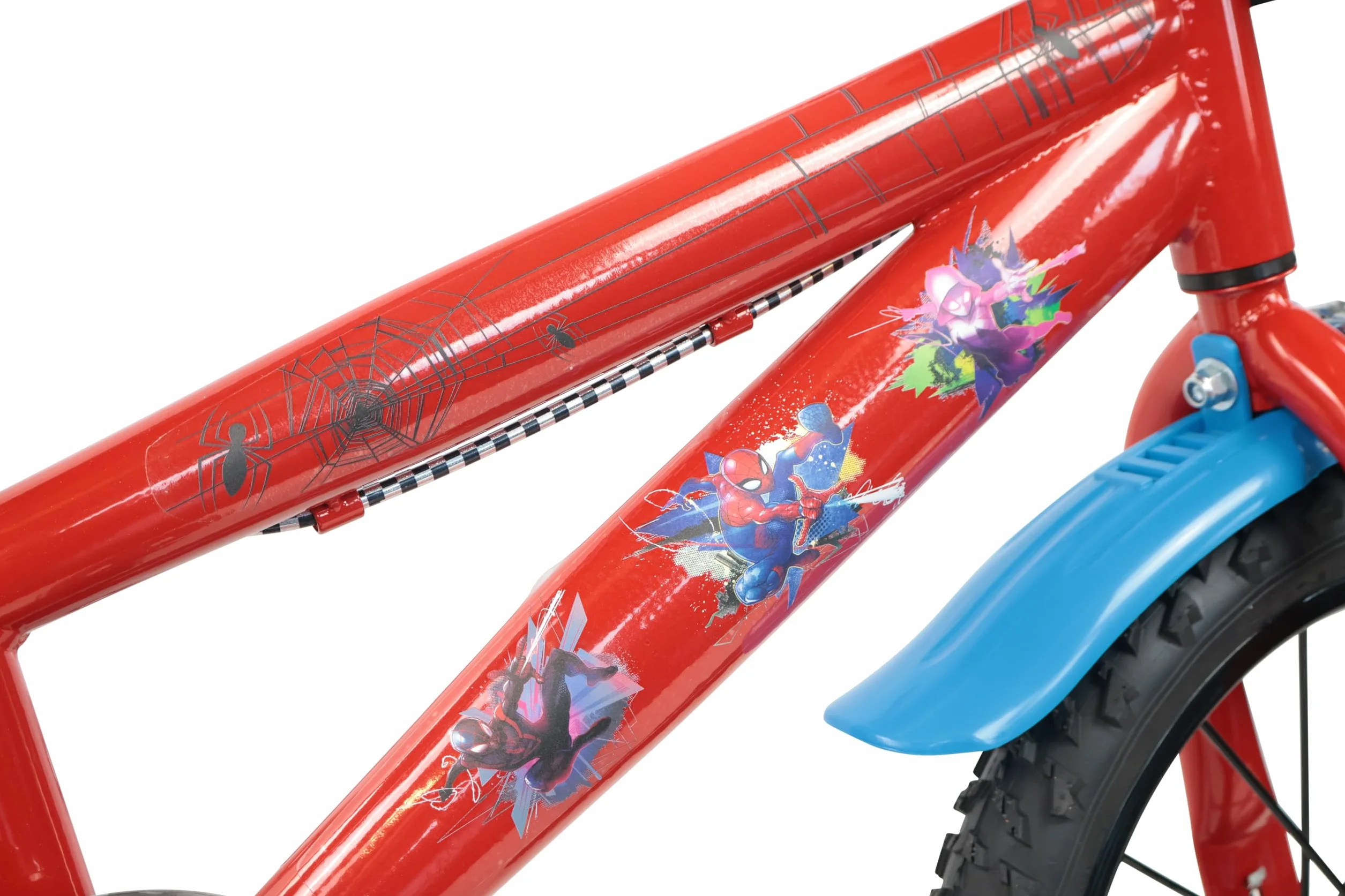 Denver Bike Bicicletta Bambino 14 Pollici Spiderman 3-5 Anni Rotelle Removibili Freni Caliper Telaio Acciaio