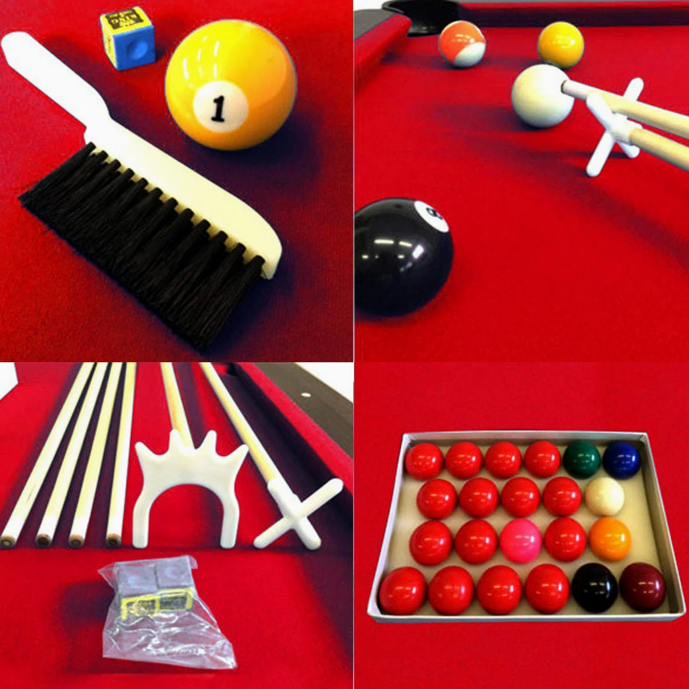 Tavolo da Biliardo Professionale con Accessori per Carambola e Snooker - Biliardo da Adulti Robusto - 8 Ft Rosso