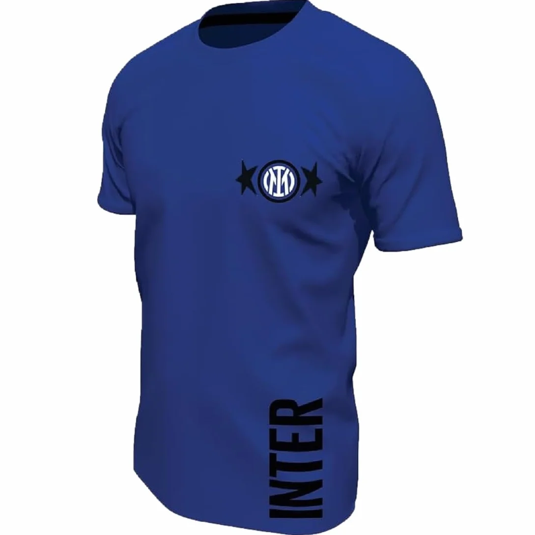 Inter Maglia Mezza Manica in Cotone t-Shirt seconda Stella