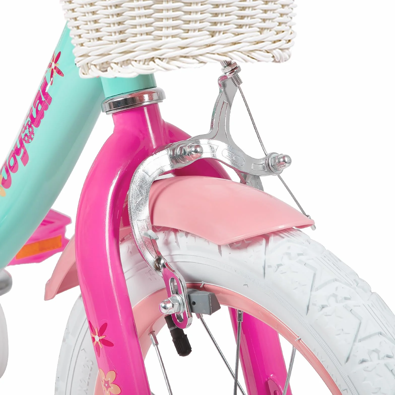 JOYSTAR Unicorn Bike 12 14 16 18 Pollici Bambine 2-9 Anni con Ruote Stabilizzatrici e Cestino