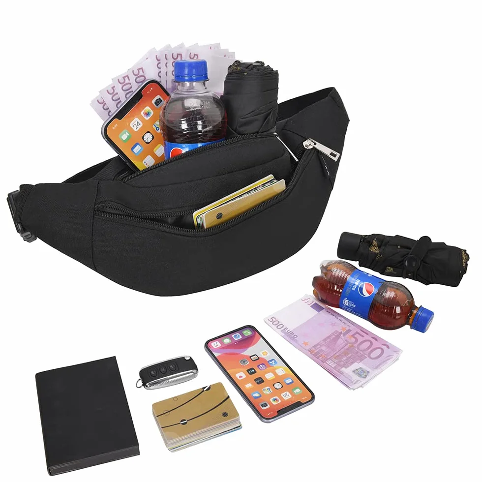 Marsupio Sportivo Running Outdoor Fanny Pack Nylon Regolabile per Corsa Ciclismo