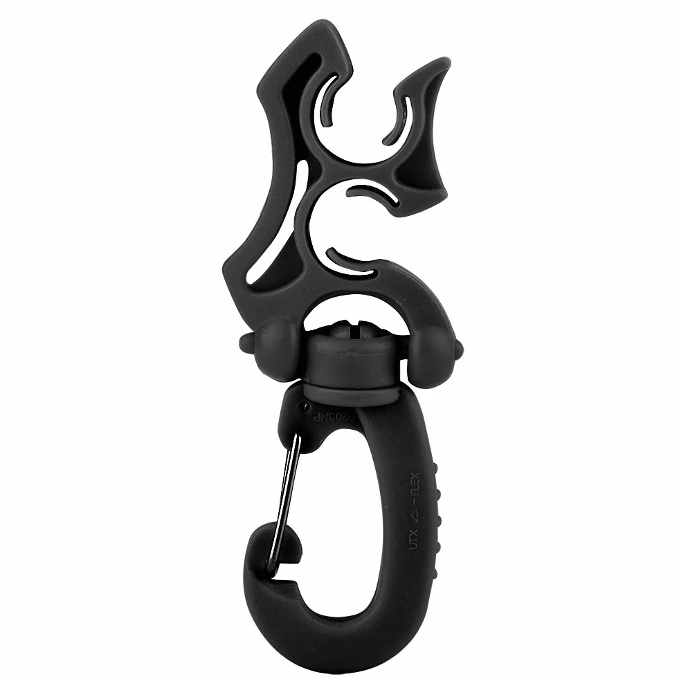 Gancio di Ritegno per Erogatore Portatubo per Immersione Subacquea Clip Sgancio Rapido Snorkeling