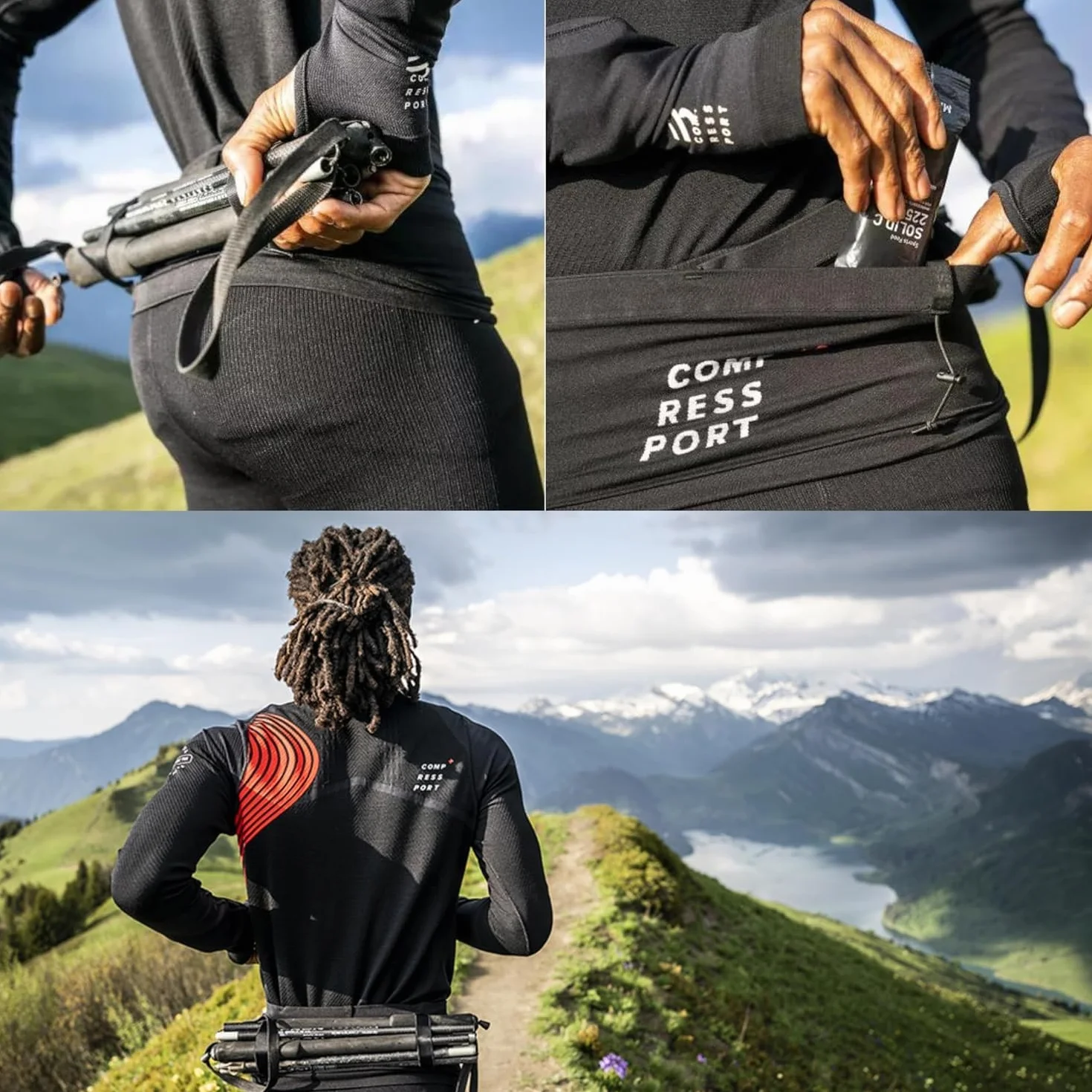 COMPRESSPORT Free Belt & Pro Cintura da trail Ultraleggera 6 ore autonomia