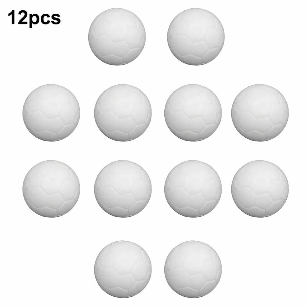 Palline da calcio balilla 36 mm resina bianca solida 12 confezioni ricambio