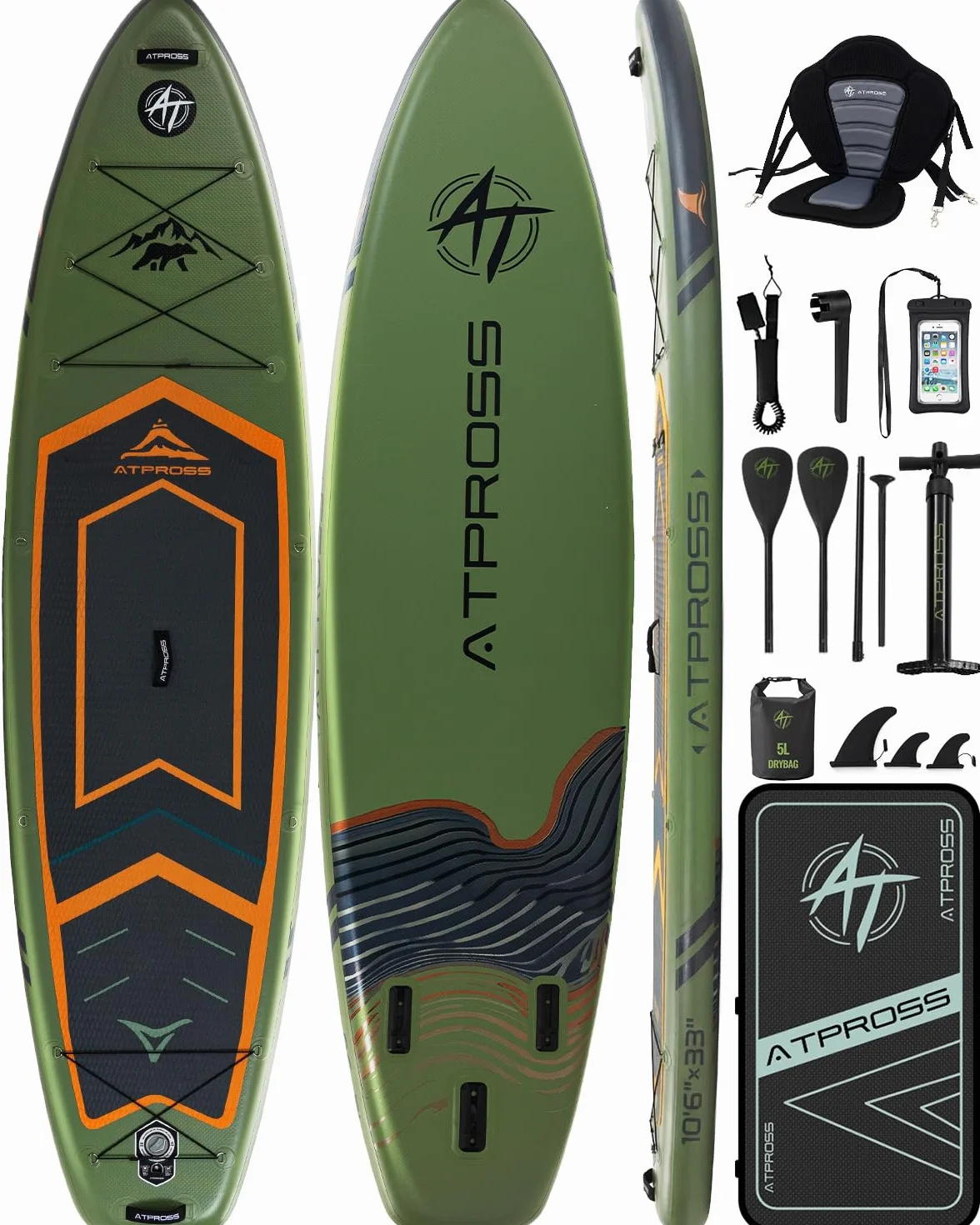 Tavola SUP Gonfiabile 320x84cm Stand Up Paddle per 2 Persone Portata 200kg con Sedile Kayak Accessori