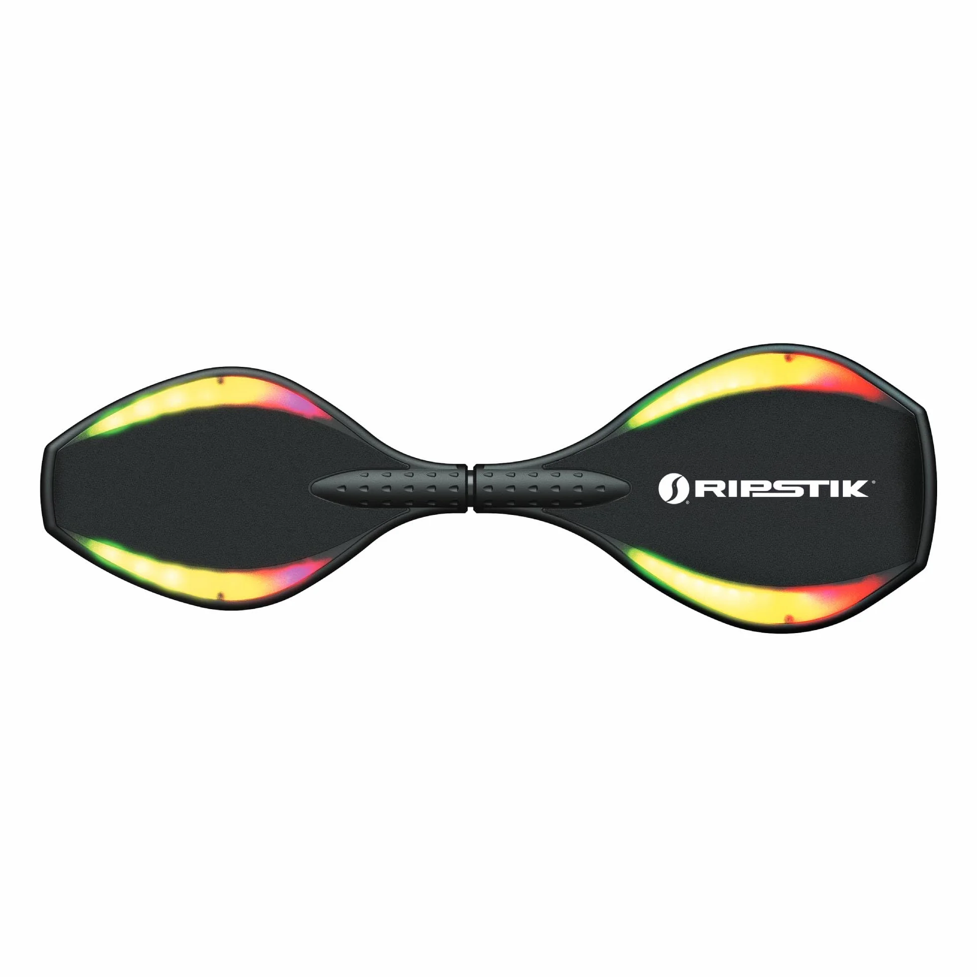 Razor Ripster Lightshow Waveboard - Tavola a Rotelle per Bambini Dagli 8 anni in su con Sterzo a 360°, Ponte Luminoso Attivato dal Movimento, 5 Modalità di Luce, Antiscivolo - Nero