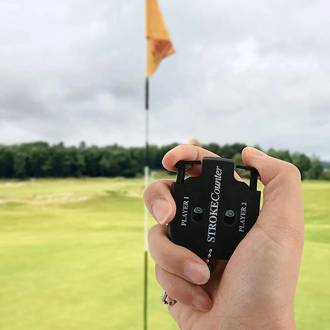 Segnapunti Golf 2 Pezzi Contapunti Conta Buca 2X Giocatori 9X Buche Accessori Golfista Contatore Colpi (Nero)