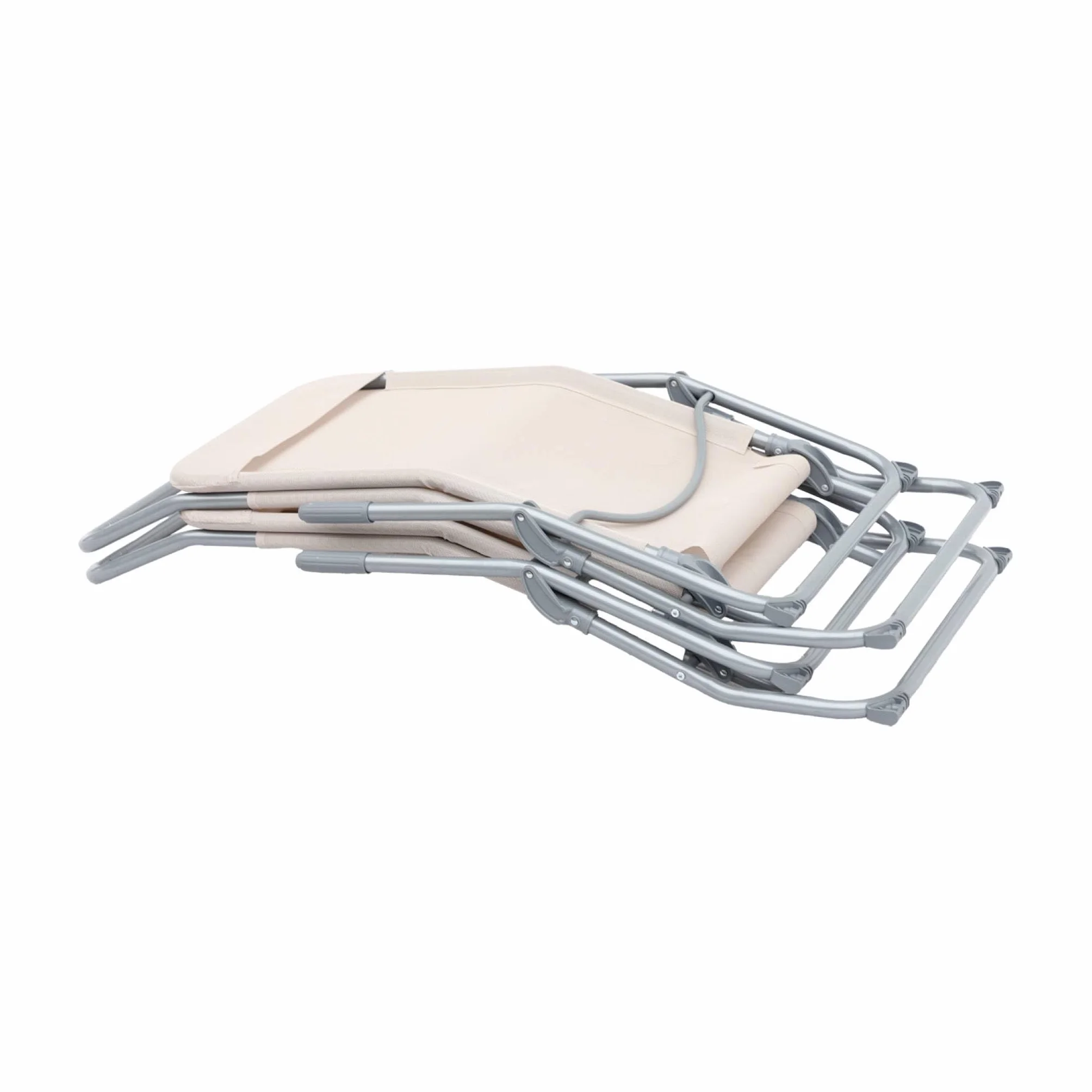 Set 2 sdraio in textilene multiposizione Talpa - 70x165x60 cm