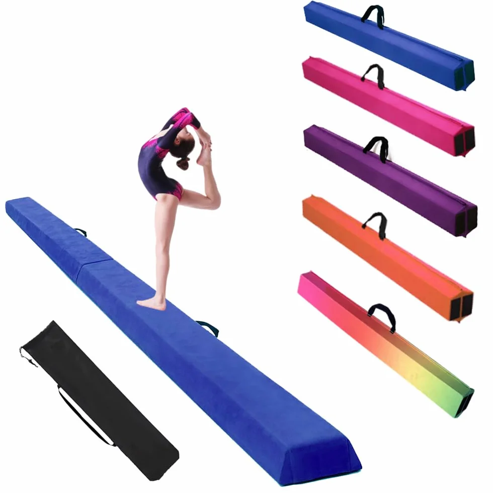 Ginnastica Trave di Equilibrio Pieghevole 275cm Attrezzature per Fitness Bambini Allenamento