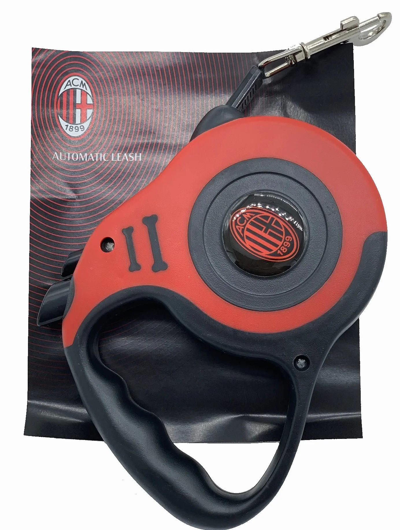 Guinzaglio automatico cane AC Milan Prodotto Ufficiale 3 mt