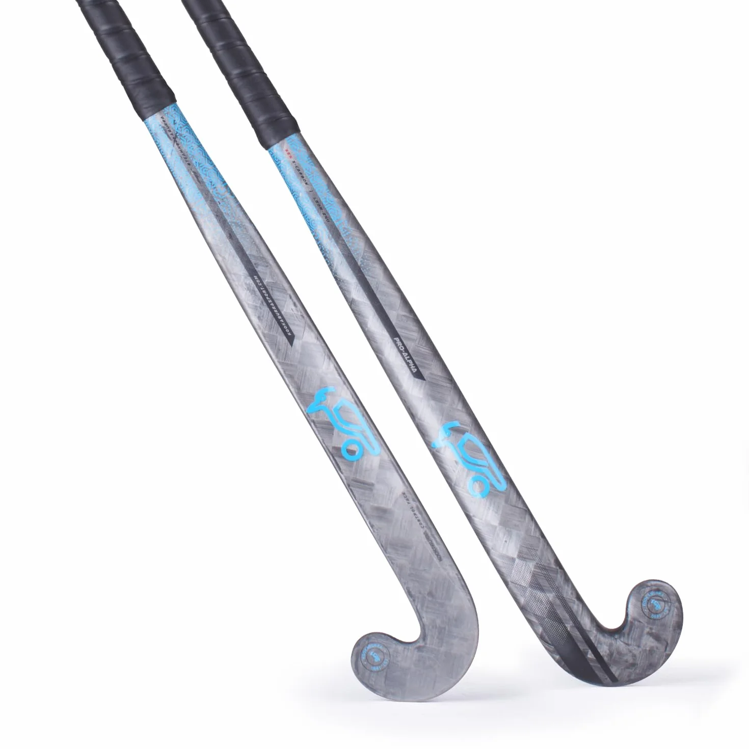 KOOKABURRA PRO Alpha-Bastone da Hockey con Arco Basso, Nero, 37.5" Light