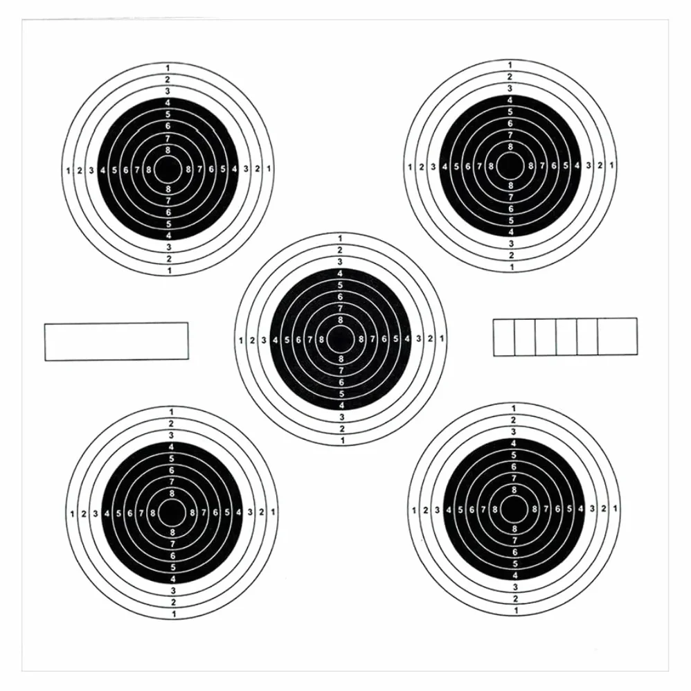 ADCHOP Besagli 14x14 cm 200 gr Confezione 100 pezzi tiro al bianco Airsoft Aria compressa