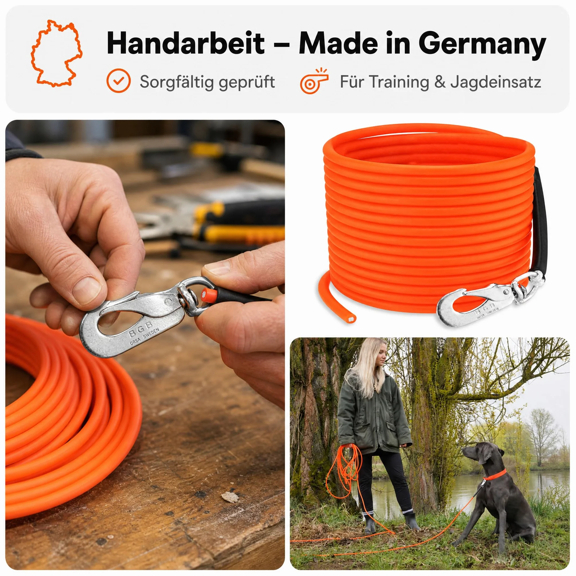 Guinzaglio per cani plastica Traino Campo