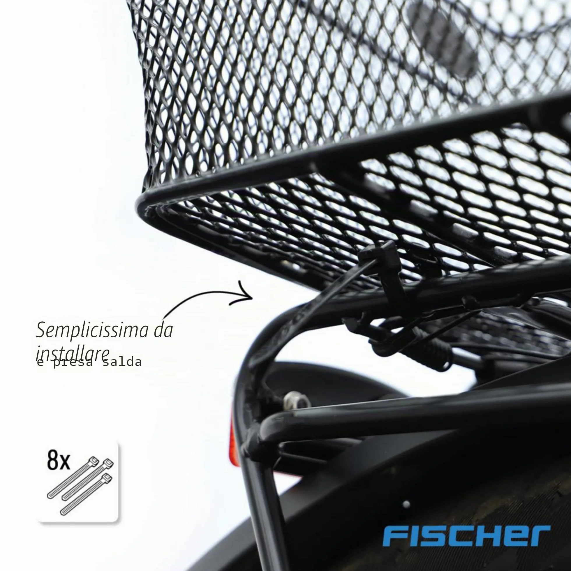 Fischer Cestino Portapacchi Nero 25 kg