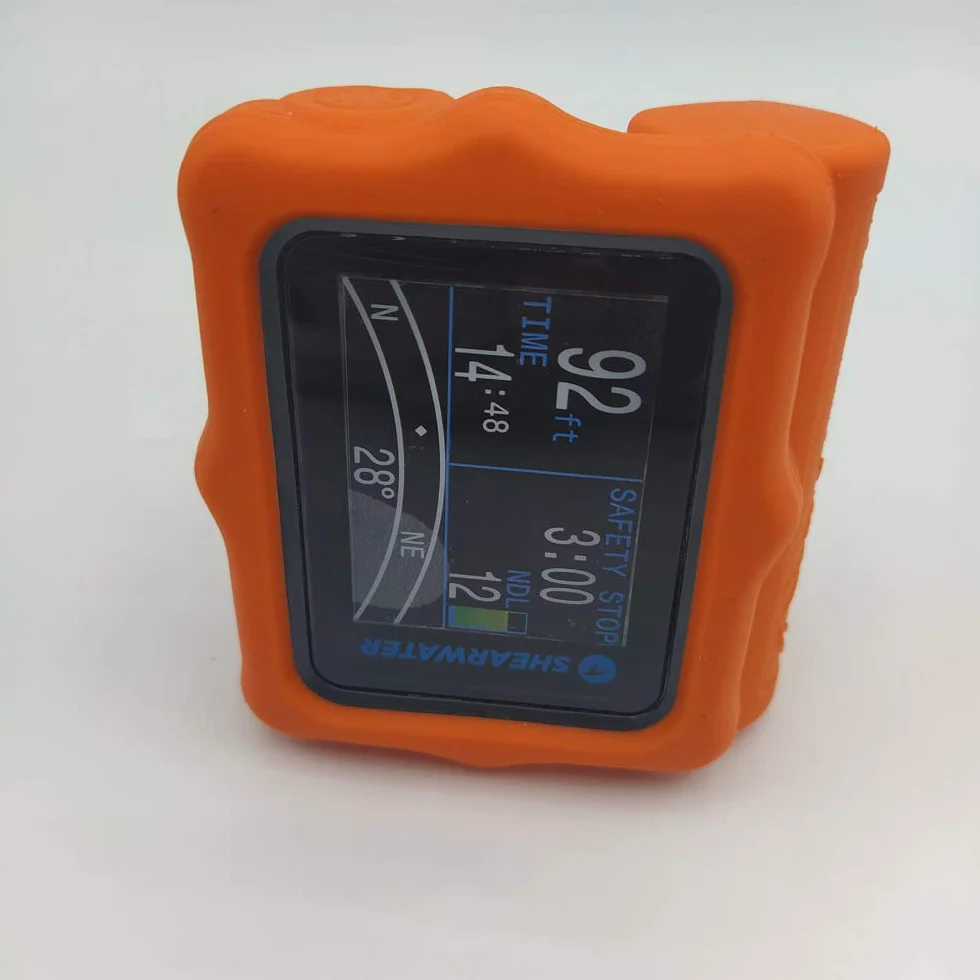 Cover Protettiva in Silicone per Shearwater Perdix Diving Computer (Arancione)