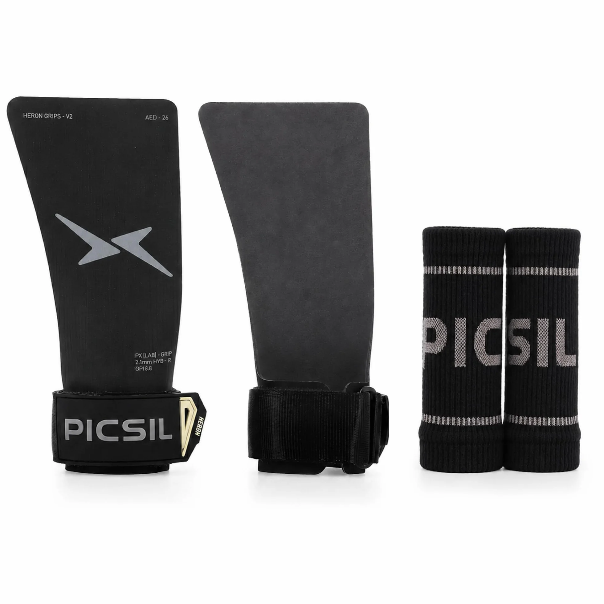 PICSIL Paracalli Heron Grips Protezione Mani con Astuccio e Polsini Cross Training Calisthenics Fitness