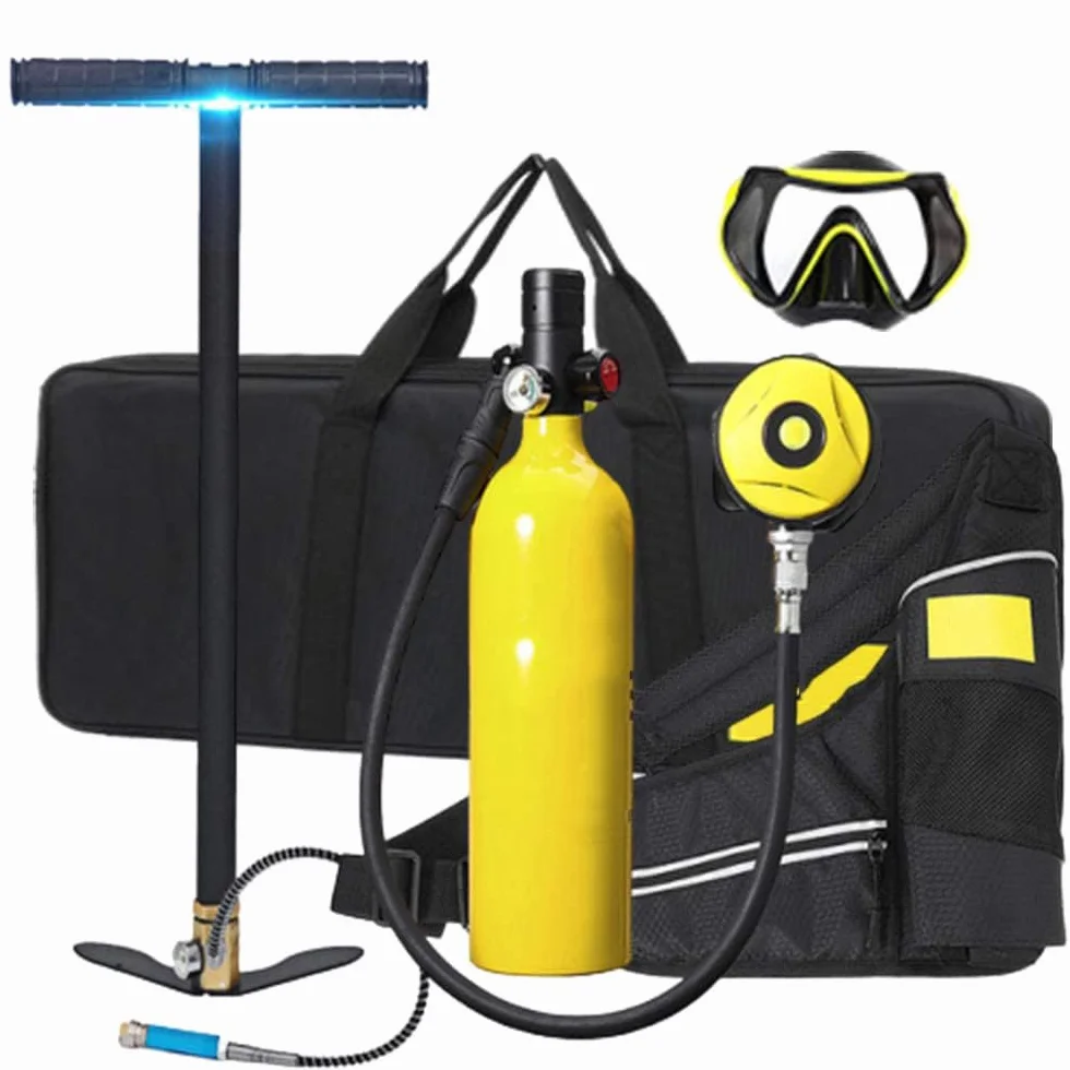 Mini Scuba Tank 1L Bombola Subacquea Ossigeno Serbatoio 15-20 Minuti Diving