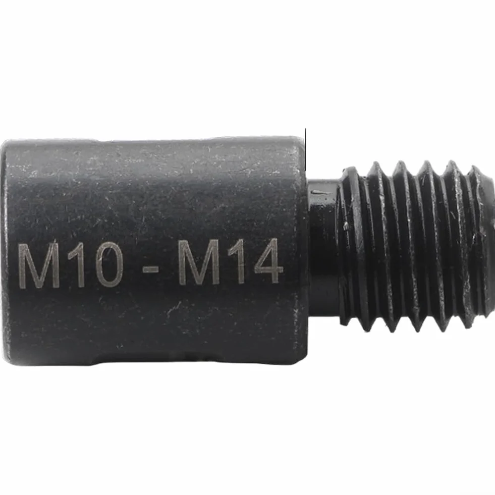 4 aste adattatori filettate da M10 a M14, compatibili con punte per smerigliatrice angolare, per manutenzione industriale (M10-M14)