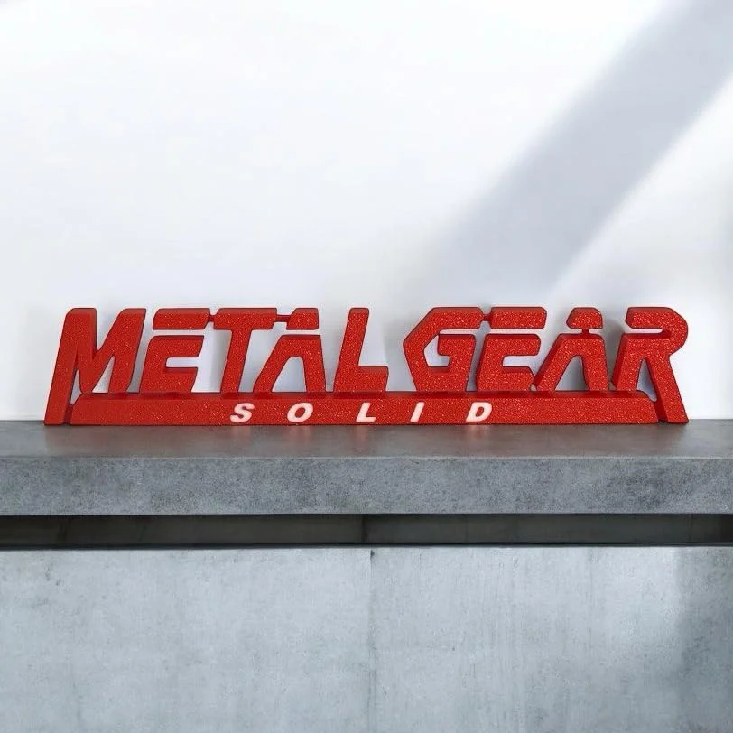 Metal Gear Solid Fan Art 3D Logo da Scrivania
