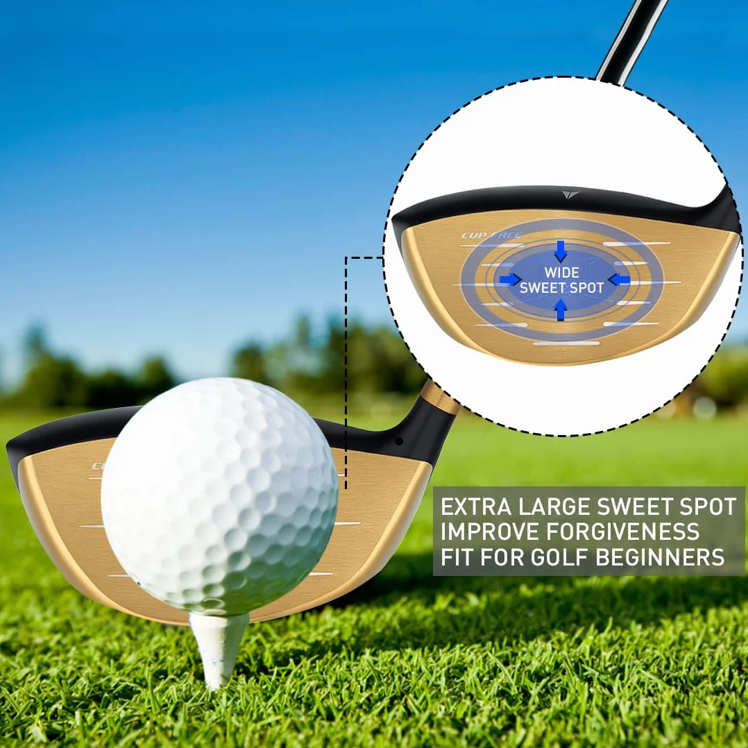 MAZEL Driver da golf in titanio 460 cc per destrorsi