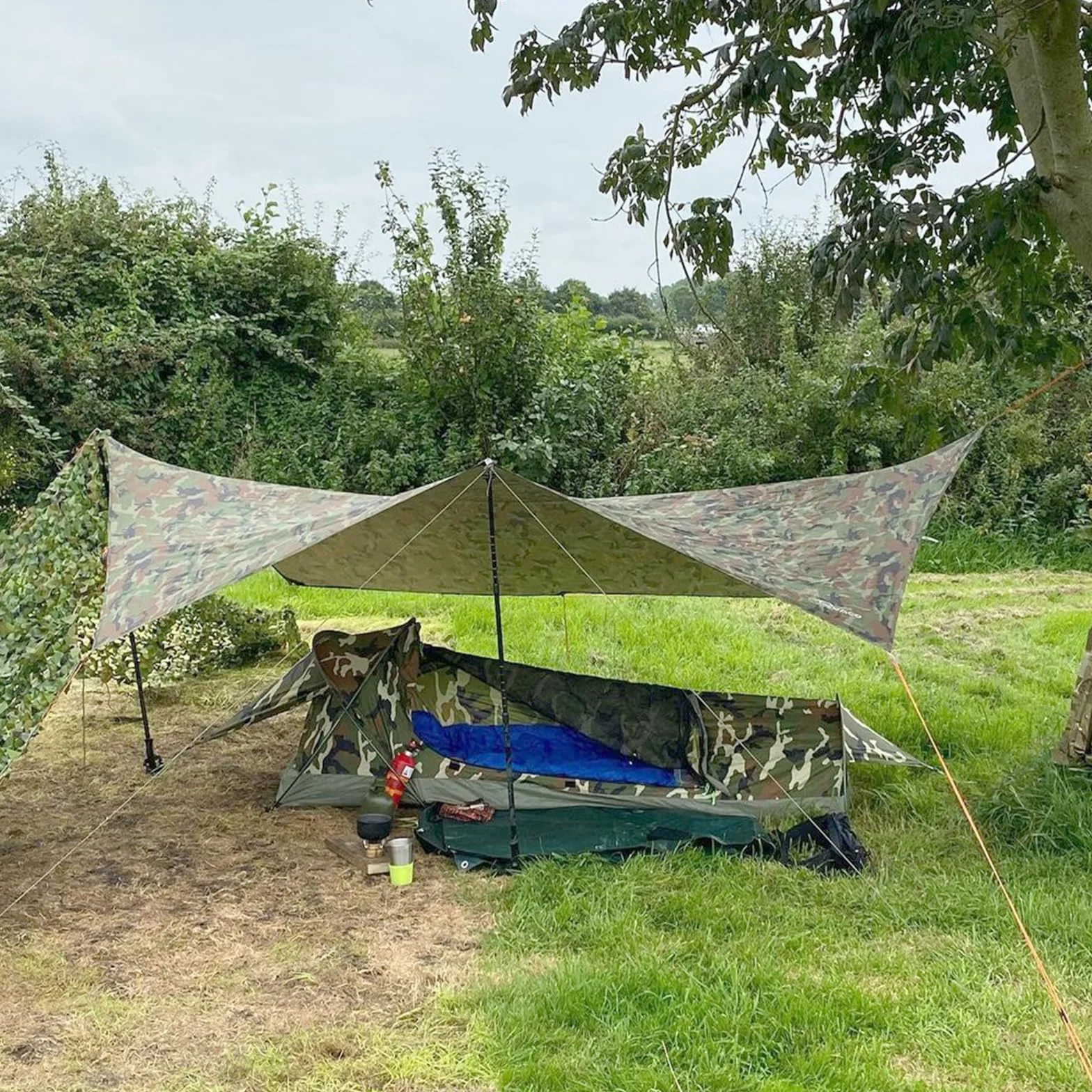 GEERTOP Tenda da campeggio ultraleggera impermeabile per 1 persona verde